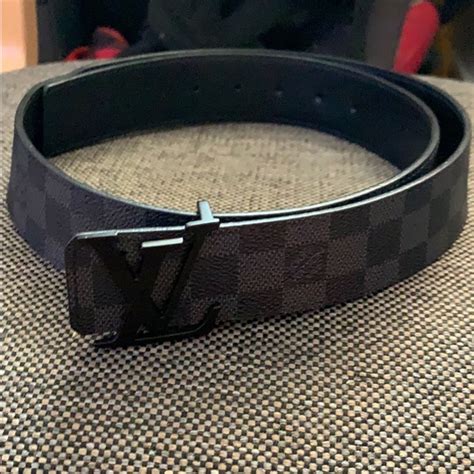 checkered lv black belt|louis vuitton all black belt.